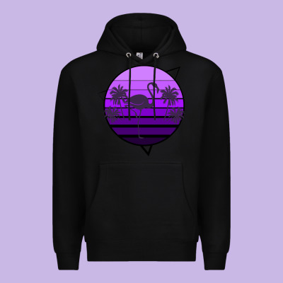 Flamingo Palm Premium Hoodie Designed By Bettercallsaul