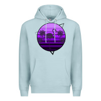 Blue Mist Flamingo Palm Premium Hoodie - Bettercallsaul