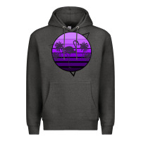 Charcoal Heather Flamingo Palm Premium Hoodie - Bettercallsaul