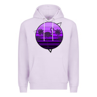 Lilac Flamingo Palm Premium Hoodie - Bettercallsaul