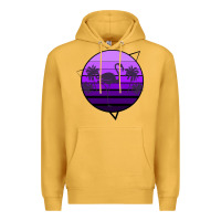 Mustard Flamingo Palm Premium Hoodie - Bettercallsaul