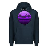 Navy Flamingo Palm Premium Hoodie - Bettercallsaul