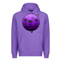 Purple Flamingo Palm Premium Hoodie - Bettercallsaul