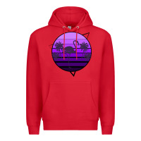 Red Flamingo Palm Premium Hoodie - Bettercallsaul