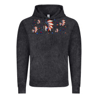 Vintage Black patriotic native American headdress 16oz libbey cup Vintage Hoodie - HRA Design Shop