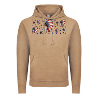Vintage Coffee patriotic native American headdress 16oz libbey cup Vintage Hoodie - HRA Design Shop