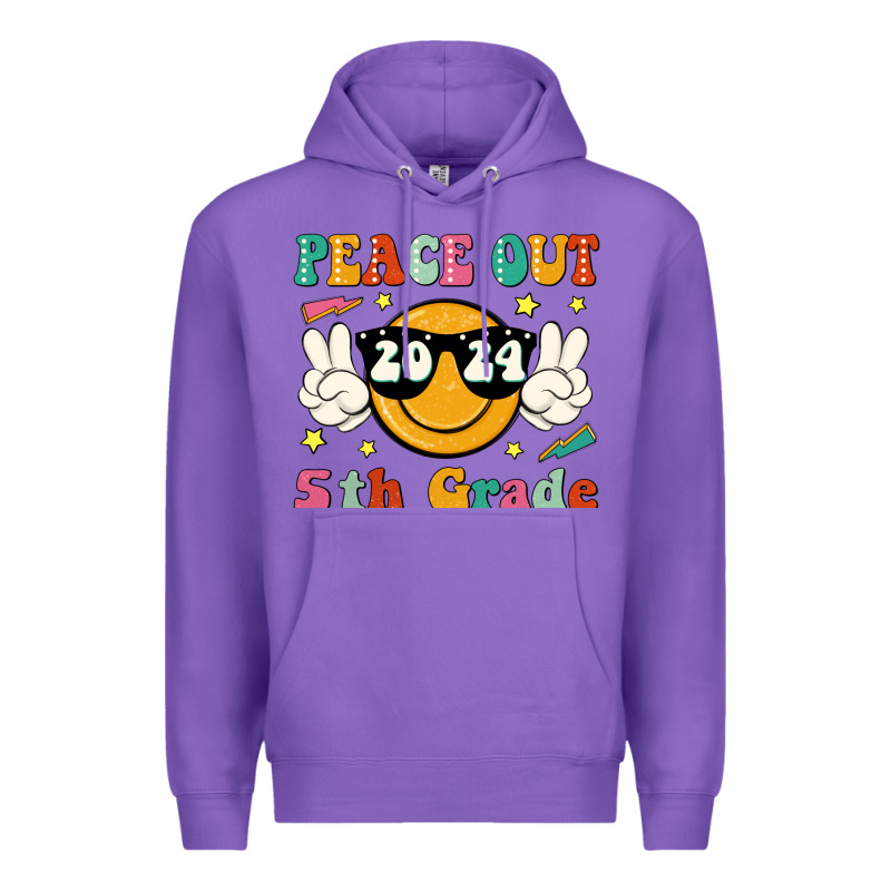 Peace Out 2024 5th Grade Premium Hoodie by JahusDesignShop | Teevron