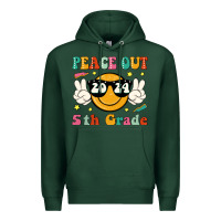 Sports Green peace out 2024 5th grade Premium Hoodie - JahusDesignShop