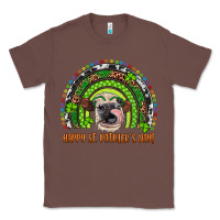 Chestnut Western Happy St. Patrick's Day Cow Rainbow Classic Tee - Artiststas