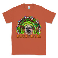 Copper Western Happy St. Patrick's Day Cow Rainbow Classic Tee - Artiststas