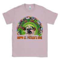 Lilac Western Happy St. Patrick's Day Cow Rainbow Classic Tee - Artiststas