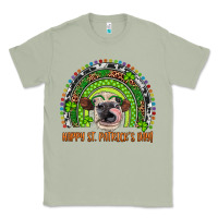 Matcha Western Happy St. Patrick's Day Cow Rainbow Classic Tee - Artiststas