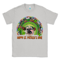 Moon Dust Western Happy St. Patrick's Day Cow Rainbow Classic Tee - Artiststas