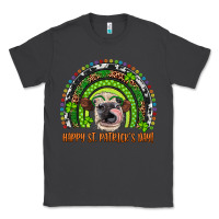 Smoke Western Happy St. Patrick's Day Cow Rainbow Classic Tee - Artiststas
