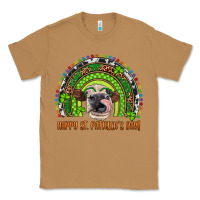 Toasted Coconut Western Happy St. Patrick's Day Cow Rainbow Classic Tee - Artiststas