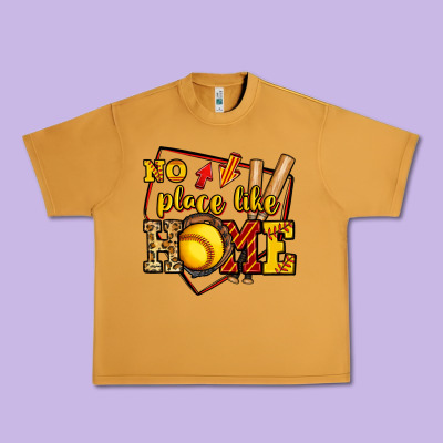 No Place Like Home Softball Urban Heavy Tee Designed By Jasminsmagicworld