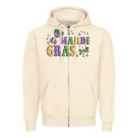 Sandshell it's mardi gras y'all Zipper Hoodie - MaliasSmallBusiness