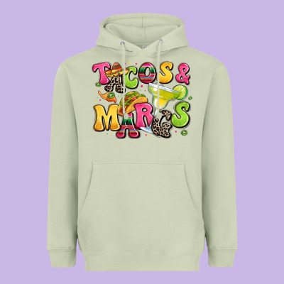 Tacos And Margaritas Heavyweight Hoodie Designed By Lillyallendesigns