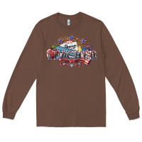Chestnut american teacher Long Sleeve Tee - NancyCooperArtShop