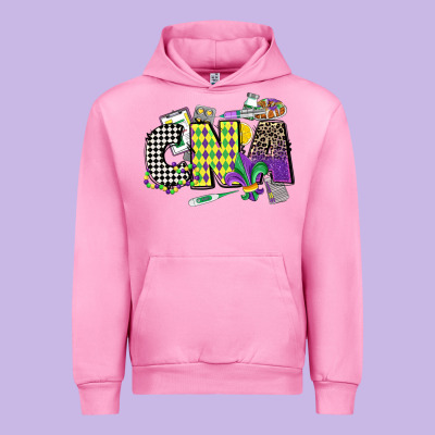 Cna Mardi Gras Certified Nursing Assistant Urban Hoodie Designed By Cowgirlartshop