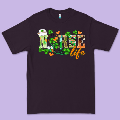 St.patricks Nurse Life Premium Tee Designed By Barkaloodesign
