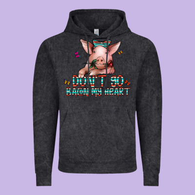 Don't Go Bacon My Heart Vintage Hoodie Designed By Cowhidedigitalart