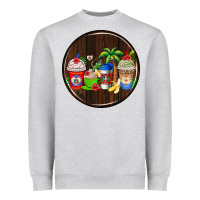 Heather Grey dominican republic coasters Heavyweight Sweatshirt - AdoDesignShop