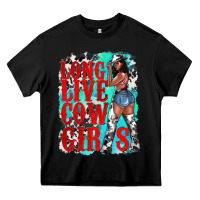 Black long live cowgirls Heavy Core Tee - texasbilliewilder