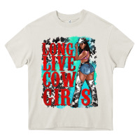 Cream long live cowgirls Heavy Core Tee - texasbilliewilder