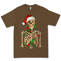 Cacao Christmas Skeleton Premium Tee - RanaPortraitStore