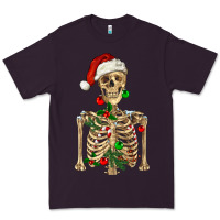 Plum Christmas Skeleton Premium Tee - RanaPortraitStore