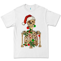 White Christmas Skeleton Premium Tee - RanaPortraitStore