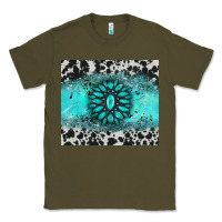 Army Green gemstone cowhide Classic Tee - AdoDesignShop