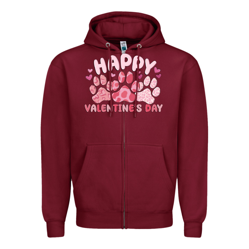 Happy Valentine's Day Zipper Hoodie by MaliasSmallBusiness | Teevron