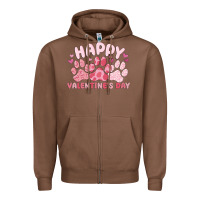 Chestnut happy valentine's day Zipper Hoodie - MaliasSmallBusiness