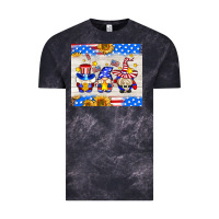Cloud Black American gnomes Vintage Tee - AdoDesignShop