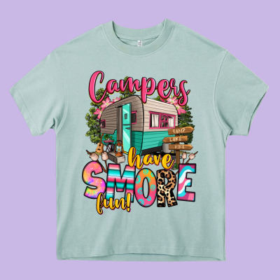 Heavy Core Tee campers have smore fun