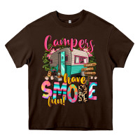 Chocolate Brown campers have smore fun Heavy Core Tee - RanaPortraitStore