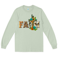 Matcha faith with cross Long Sleeve Tee - BarkalooDesign