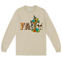 Mushroom faith with cross Long Sleeve Tee - BarkalooDesign