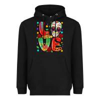 Black cinco de mayo love Heavyweight Hoodie - LillyAllenDesigns