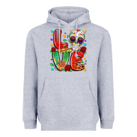 Heather Grey cinco de mayo love Heavyweight Hoodie - LillyAllenDesigns