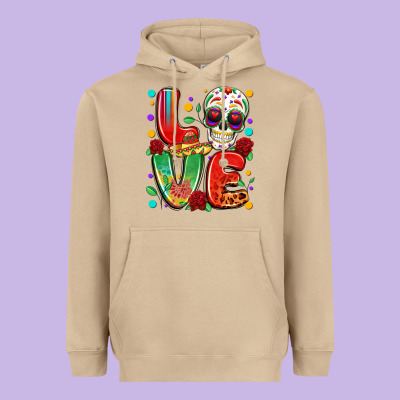 Cinco De Mayo Love Heavyweight Hoodie Designed By Lillyallendesigns