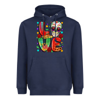 Navy cinco de mayo love Heavyweight Hoodie - LillyAllenDesigns