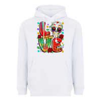 White cinco de mayo love Heavyweight Hoodie - LillyAllenDesigns