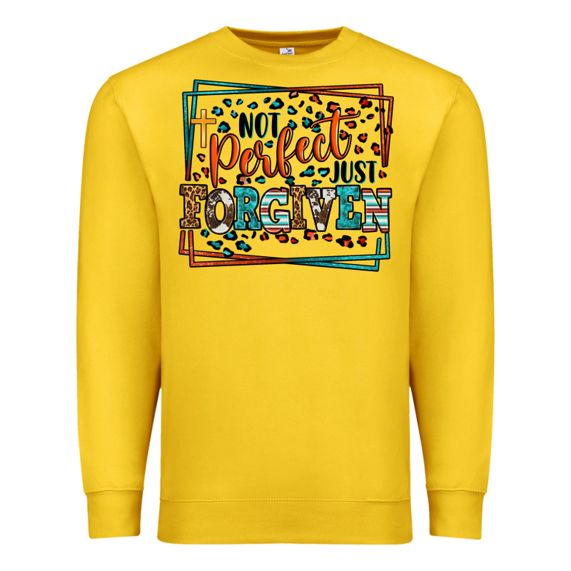 Not Perfect Just Forgiven Premium Sweatshirt by LillyAllenDesigns | Teevron