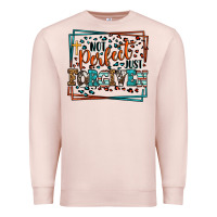 Pale Pink Not perfect just forgiven Premium Sweatshirt - LillyAllenDesigns