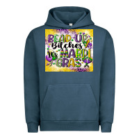 Pigment Midnight Navy bead up bitches Urban Hoodie - CowGirlArtShop