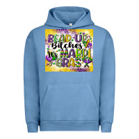Pigment Pebble Blue bead up bitches Urban Hoodie - CowGirlArtShop