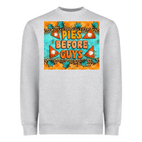 Heather Grey Pies Before Guys Heavyweight Sweatshirt - Artiststas